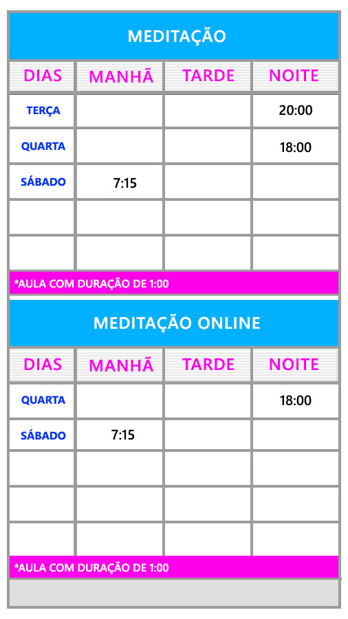 Horário de Aulas